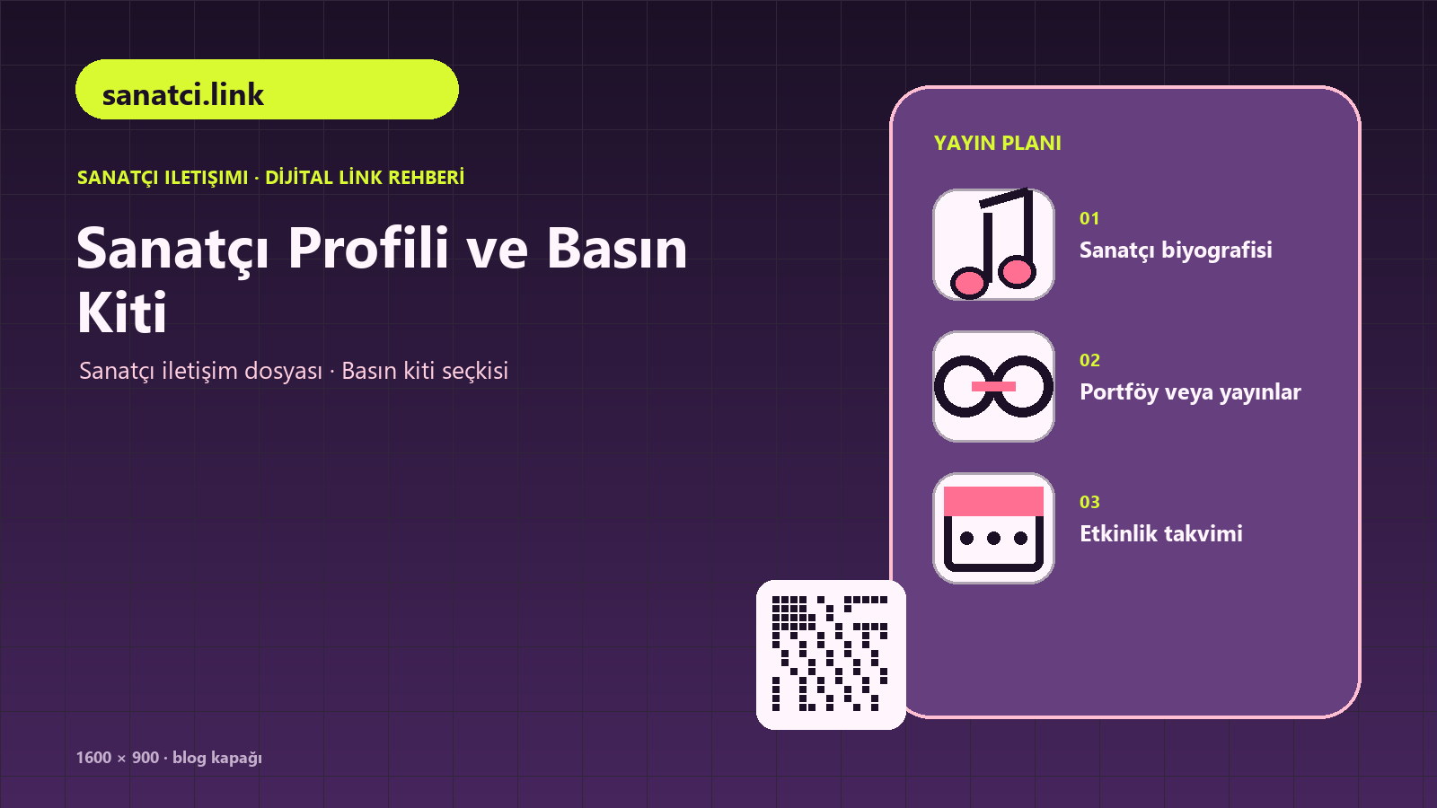Sanatçının röportaj, klip ve haberlerinin tek arşivde toplanmasını anlatan sanatçı iletişimi rehberi kapağı